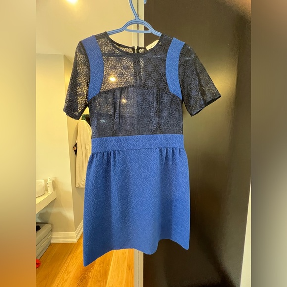 Sandro cobalt lace dress size 2 - Picture 2 of 4